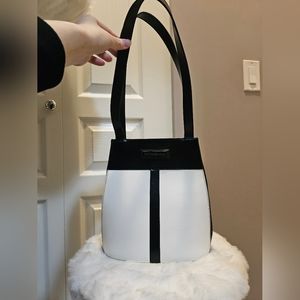 Vintage YSL YveSaintLaurent bag black white